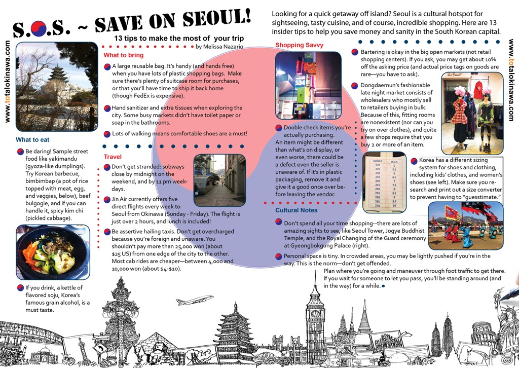 Save on Seoul Magazine Spread