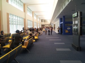 Departure lounge at Naha International Airport