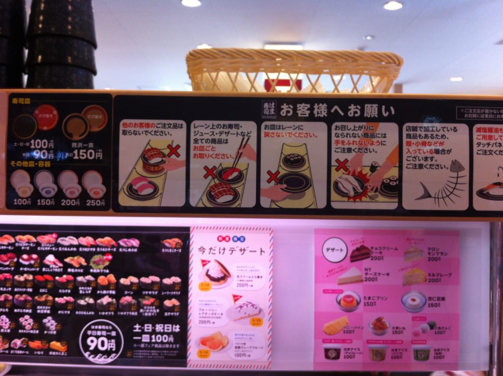 Hamazushi Sushi Conveyor Instructions