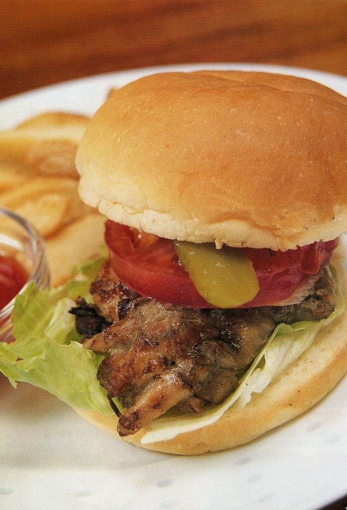 Bamboo Cafe Jerk Chicken Burger