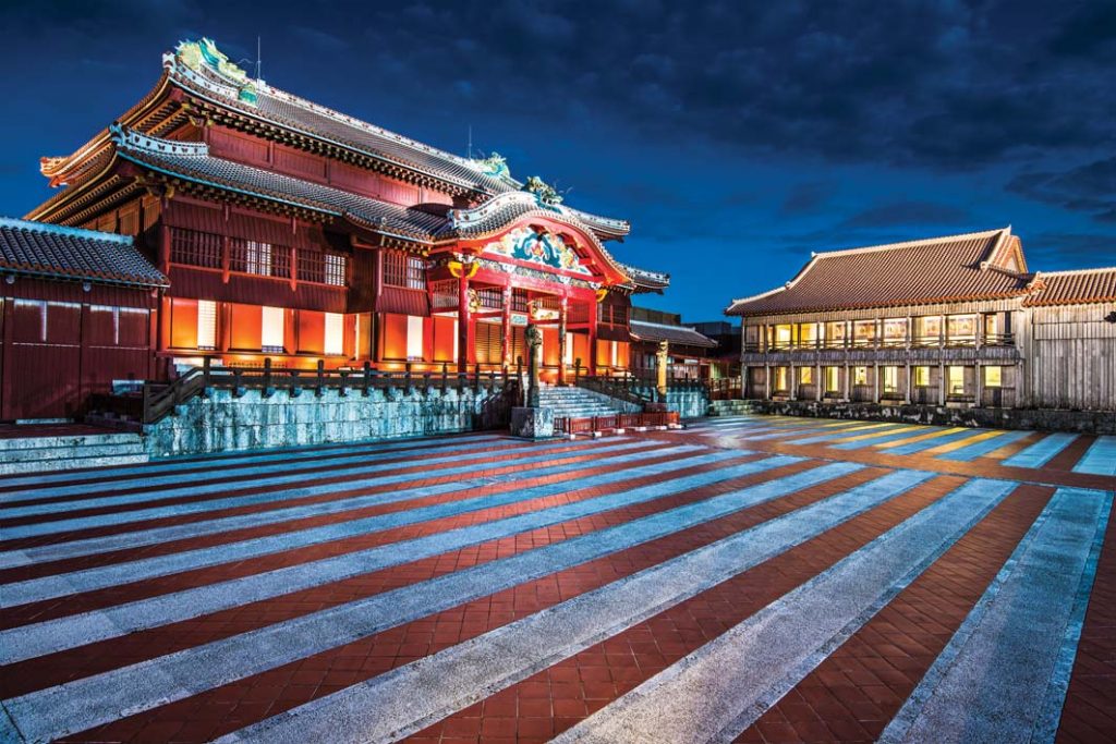 Shuri Castle at Night