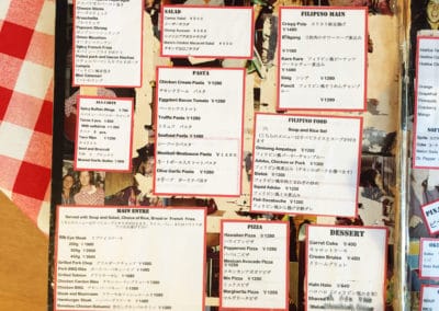 Ken's Beach Front Cafe Menu