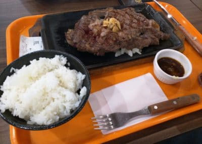 Steak Set with Rice & Garlic