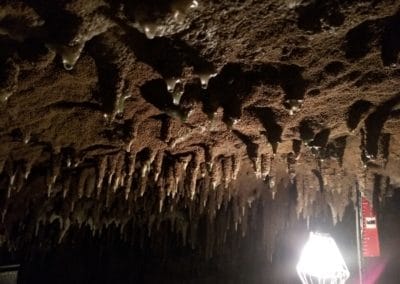 Stalactites at Gyokusendo Cave