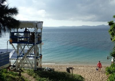 Beach and Lifeguard tower with seaview from Oodomari Beach
