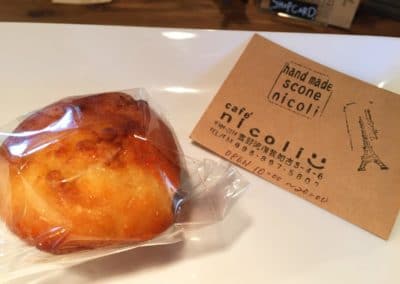 Cafe Nicoli Hand Made Scone & Business Card