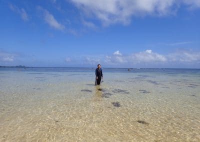 Man standing on beach at Ishigaki Island