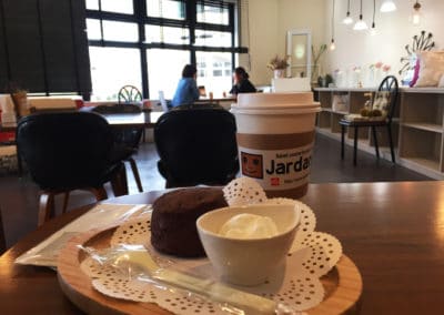 Scone with clotted cream and Coffee