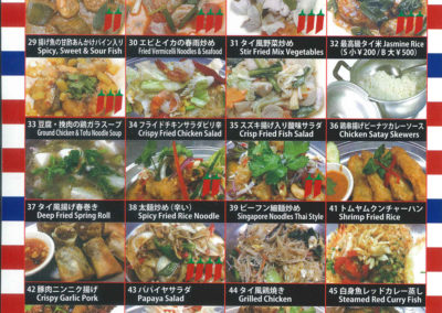 Aroyna Thai Take Out Menu Page 2