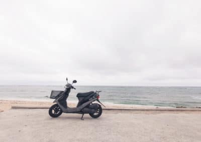 Scooter on the beach