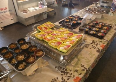 Selection of Sushi and Miso Soup