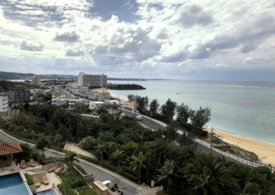 View of swimming pool from room at Kafuu