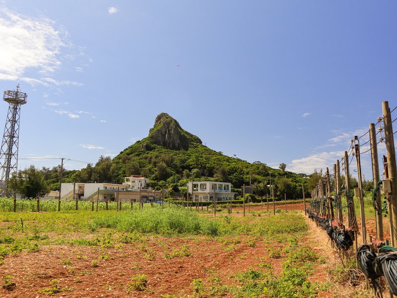 Mount Gusuku from a short distance