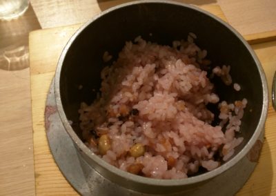 Gokoku cook at table rice