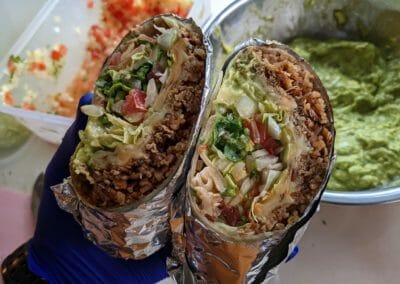 Guacamole Food truck Burrito