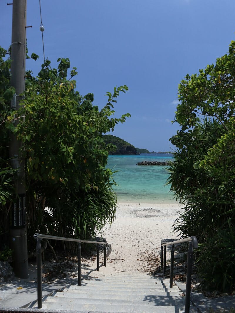 Staircase to Aka Beach