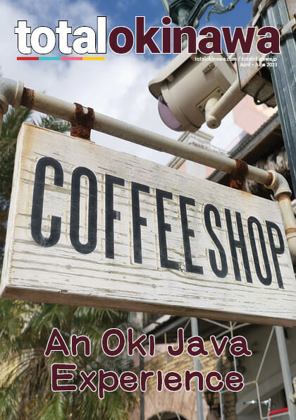 Total Okinwa April Magazine Cover - Coffee Shop Okinawa